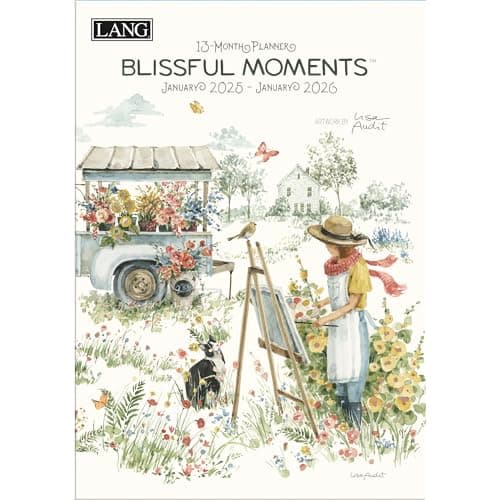 Lang, Blissful Moments by Lisa Audit 2025 Monthly Planner - Image 1