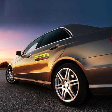 3 Pcs Student Driver Magnets for Car,Please Be Patient Student Driver Sticker Girls and Boys New Student Driver Sticker Safety Warning Signs,High Reflective,Reusable Movable,Set of 3. 3.5" x 9" - Image 5