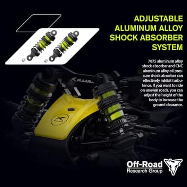 LAFPACY RLAARLO 1/12 Brushless RC Cars for Adults, Max 50 MPH Fast RC Buggy, All Terrain High Speed Remote Control Car Hobby Off-Road RC Truck 4x4 Monster Trucks - Image 4