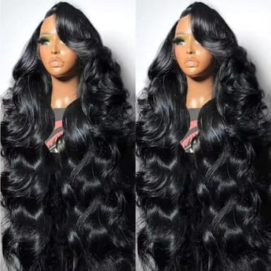 30 Inch 13x6 Lace Front Wigs Human Hair 200 Density Body Wave HD Lace Front Wigs Human Hair Pre Plucked with Baby Hair Natural Color Glueless Frontal Wig for Women 100% Brazilian Virgin Human Hair - Image 4