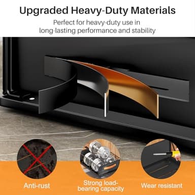 Pull out Cabinet Organizer Fixed with Adhesive Nano Film,Heavy Duty Slide out Pantry Shelves Drawer Storage,Sliding Mesh Cabinet Basket with Handle for Kitchen, Bathroom,Home, 9.8"WX 15.7"D X 6.2"H - Image 6