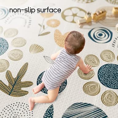 Mloong Baby Play Mat for Floor,59x71x0.4inch Playmat for Baby with Carry Bag, Foldable Play Mat,Kids Foam Play Mat,Waterproof Carlwing Mat for Baby,Large Infant Playmat,Indoor&Outdoor Playing Mat - Image 7