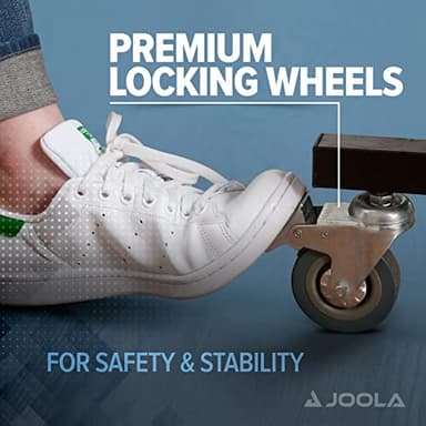 JOOLA Inside Professional MDF Indoor Ping Pong Table with Quick Clamp Table Tennis Net and Post Set - 10 Minute Easy Assembly - Tournament Quality - Foldable with Single Player Playback Mode - Image 4