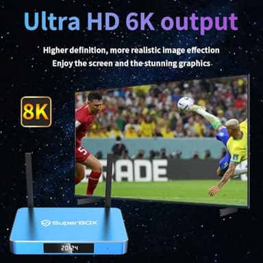 S6 S5 M*ax 2025 New with Power Cord 6K Ultra HD Voice Remote s6 Pro, 4GB RAM + 64GB ROM - Image 4