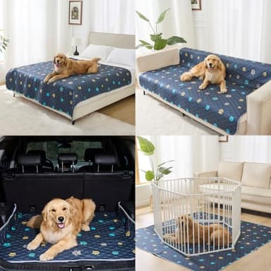 Aitmexcn Washable Puppy Dog Pee Pad, 2PCS 100% Waterproof Whelping Training Mat for Puppy/Senior Dog, Fast Drying Reusable Puppy Pads for Indoor, Outdoor and Car Travel- 48'' x 48'',Gray - Image 5