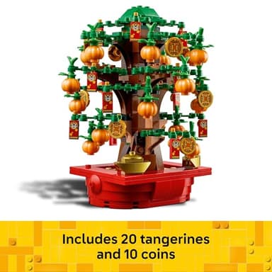LEGO Money Tree - Lunar New Year Building Toy - Kids Chinese Culture Learning and Educational Toy for Boys and Girls, Ages 9+ - Holiday Decorations for Table - 40648 - Image 4