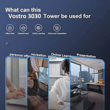 Dell Tower PC Desktop Computer for Home Business Student, 12th Gen Intel 4-Core Processor, 32GB DDR5 RAM, 1TB PCIe SSD, WiFi 6, Bluetooth, DisplayPort, HDMI, Type-C, Windows 11 Pro - Image 7