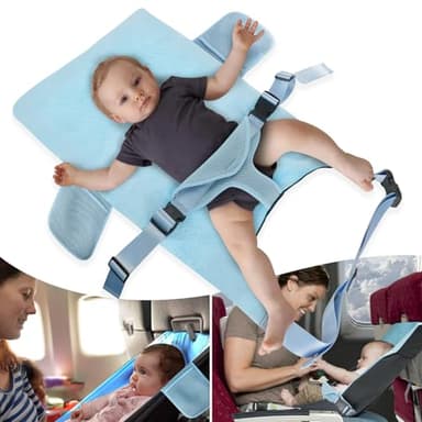 Toddler Airplane Bed for 1-12 Months Old Baby, Portable Toddler Bed, Baby Travel Essentials for Flying, Suitable for Airplanes - Image 1
