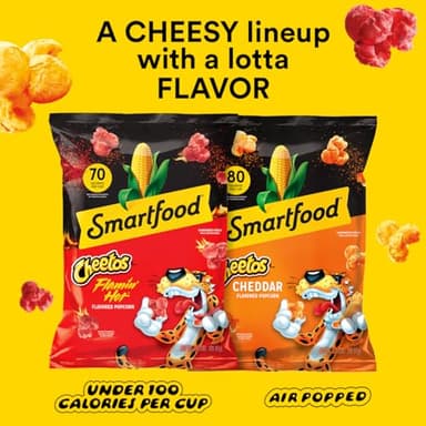 Smartfood Popcorn, White Cheddar and Flamin' Hot White Cheddar Variety Pack, 0.5 Ounce (Pack of 40) - Image 6
