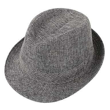 Alizeal 1 inch Suspender and Bow Tie Set with Fedora Hat for Kids(Gray) - Image 3