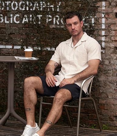 VATPAVE Mens Striped Summer Shirt Casual Button Down Short Sleeve Beach Shirts Cotton Linen Shirts for Men X-Large Khaki - Image 3