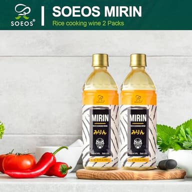 Soeos Mirin Cooking Wine, 16.9 fl oz (2 * 500ml) Pack of 2, Traditional Rice Wine, Authentic Natural Sugar Cooking Wine, Sweet Rice Wine for Cooking and Condiments, Premium Mirin Cooking Wine. - Image 3