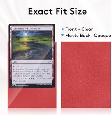 1000 PCS MTG Card Sleeves, 10 Colors Matte Card Sleeves Magic, Magic Card Sleeve, TCG Card Sleeve, Card Protectors for MTG, TCG, Baseball, Trading, Game Cards - Image 5
