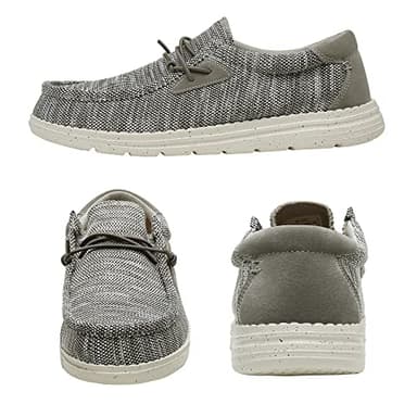 Bruno Marc Men's Breeze Slip-on Stretch Loafers Casual Shoes Lightweight Comfortable Boat Shoe 1.0,Splice Grey,Size 13 US - Image 3