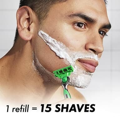 Gillette Mach3 Sensitive Razors for Men, 1 Handle, 5 Blade Refills, Designed for Sensitive Skin - Image 3