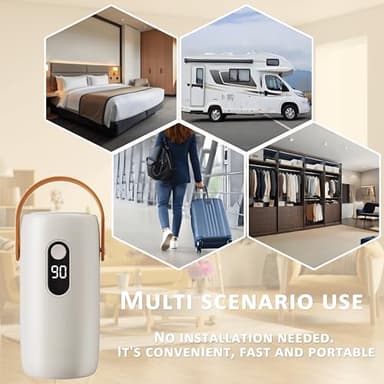 SL Nevnmoe Mini portable Clothes dryer, Mini Clothing Care Machine，easy to operate with timed shutdown, convenient to carry,for apartments, RVs, travel, used for lightweight clothing， underwear - Image 7