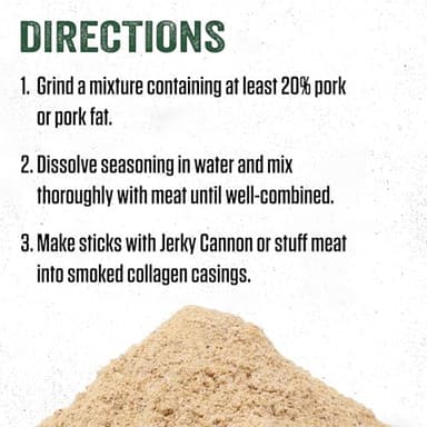 LEM Products Backwoods Pepper Snack Stick Seasoning Kit, Ideal for Wild Game and Domestic Meat, Seasons Up to 20 Pounds of Meat, 1 Pound, 13.5 Ounce Package with Pre-Measured Cure Packet Included - Image 6