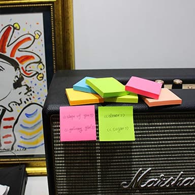 Sticky Notes 3x3 Inches,Bright Colors Self-Stick Pads, Easy to Stick for Home, Office, Notebook, 82 Sheets/pad - Image 6