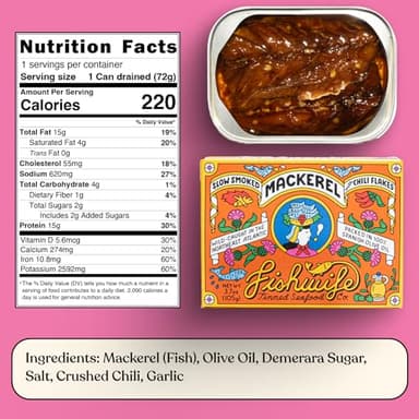 Fishwife Spicy Hot Trio (FBJ Salmon, Mackerel, Sardines with Hot Pepper) 3-Pack | Gluten Free, High Protein | Wild-Caught and Hand-Packed - Image 6