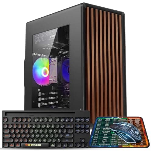 Desktop Computer Tower PC, Intel Core i7-4770-3.4GHz, 16GB DDR3 RAM, 512TB M.2 SSD Hard Drive, RGB Fan x 3, Wi-Fi 6.0, USB 3.0, HDMI, Windows 11 Home or Office