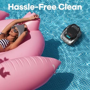AIPER Cordless Automatic Pool Cleaner, Pool Vacuum with Auto- Parking, Lightweight, Ideal for Above Ground Flat Pool up to 860 sq.ft. (Renewed) - Image 9