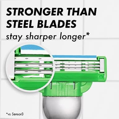 Gillette Mach3 Sensitive Razors for Men, 1 Handle, 5 Blade Refills, Designed for Sensitive Skin - Image 5
