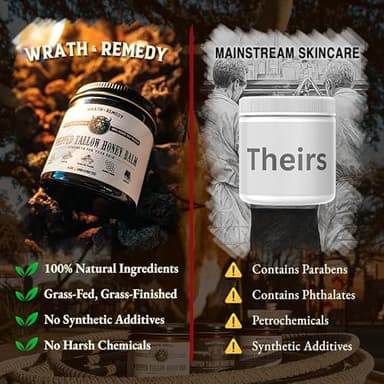 Organic Beef Tallow for Skin - 4 OZ (Unscented) — Grass Fed Beef Tallow for face + Body — US-Made Whipped Tallow and Honey Balm Moisturizer for Dry and Sensitive Skin, Eczema, Rosacea (No Additives) - Image 6