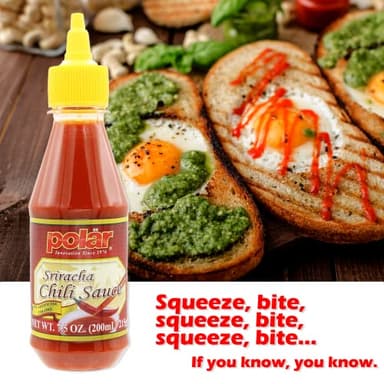 MW Polar Sriracha Chili Sauce 7.5 oz (Pack of 1), Hot Sauce for Pho, Breakfast, Eggs & Toast, Sandwich, Taco, Sushi, Spicy Mayo, No Artificial Colors - Image 6