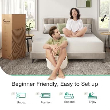 Novilla Queen Mattress 6 Inch Queen Size Memory Foam Mattress with Removable Washable Mattress Cover for Pressure Relief & Comfort Sleep CertiPUR-US Certified Mattress Queen - Image 7