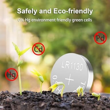 LR1130 Battery 25 Pack, 1.5V Long-Lasting AG10 189 389 LR1130 LR54 V10GA Alkaline Button Coin Cell Batteries for Calculator Watch Battery - Image 7