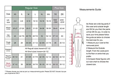 Tronjori Women High Waist Casual Wide Leg Long Palazzo Pants Trousers Regular Size(XL Short,Black) - Image 6