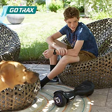 Gotrax EDGE Hoverboard with 6.5" LED Wheels & Headlight, Top 6.2mph & 4 Miles Range Power by Dual Brushless Motor, UL2272 Certified and 50.4Wh Battery Self Balancing Scooters for 44-176lbs Kids Adults (Black) - Image 4