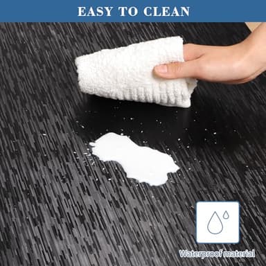 Office Chair Mat, TYDLE 50" x 65" Large Chair Mat for Hard Floor, Vinyl Chair Mat for Gaming Chairs, Slip Resistant Floor Protector Rolling Computer Desk Mat for Hardwood Floor, Black - Image 7