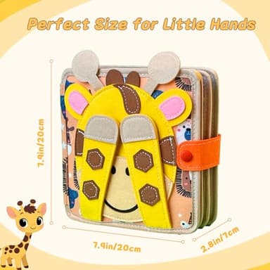 Cobelae Montessori Busy Book for Toddlers 1-3, Toddler Busy Board Felt Quiet Book for Baby, Preschool Learning Activities Educational Sensory Toy for Kids Gift - Image 6