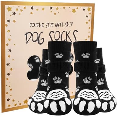 EXPAWLORER Dog Socks to Prevent Licking Paws, Dog Paw Protector with Strong Traction Control on Hardwood Floors Anti Slip, Dog Booties, Dog Shoes for Small Medium Large Senior Dogs - Image 1