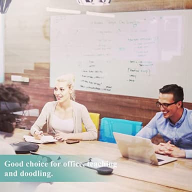 Warasee Magnetic Dry Erase Whiteboard Paper, 12" x 18" Self Adhesive Whiteboard for Wall, Easy to Write and Clean Dry Erase Board for Kids, Office, Home, with Marker, Magnetic Eraser and Magnets - Image 2