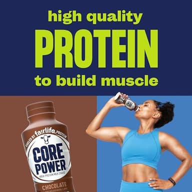 Core Power Protein Shake, Chocolate, 26g Bottle, 14oz, 12 Pack - Image 3