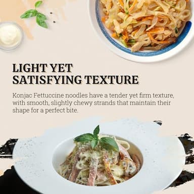 52USA Konjac Shirataki Noodle, Fettuccine, Low Carb Pasta 52.8 Oz (1500 g), Keto and Paleo Friendly, Sugar Free, Vegan, Gluten Free, Ready to Eat, Low Calorie Noodles 6 Pack Inside - Image 5