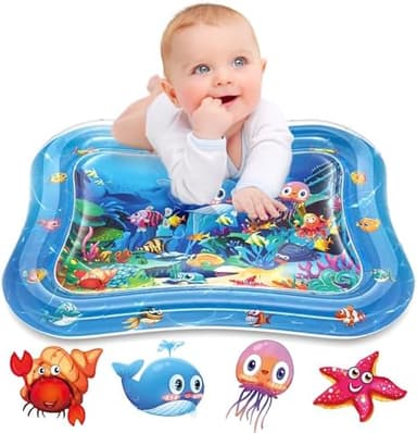 Infinno Inflatable Tummy Time Mat Premium Baby Water Play Mat for Infants and Toddlers Baby Toys for 3 to 24 Months, Strengthen Your Baby's Muscles, Portable - Image 3