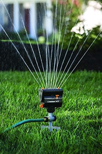 Melnor 65137AMZ MiniMax Turbo Oscillating Sprinkler on Step Spike, 4000 sq. ft., 4-Way Adjustable, Quick Connect Bundle, Yellow - Image 4