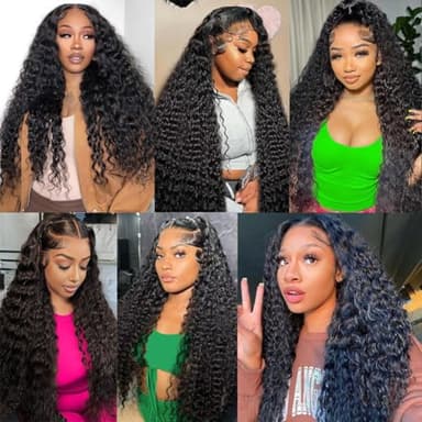 Great Grace 12A Deep Wave Human Hair Bundles 20 22 24 Inch Curly Bundles Human Hair 100% Unprocessed 3 Bundle Brazilian Virgin Human Hair Extensions Quick Weave Natural Black Color - Image 6