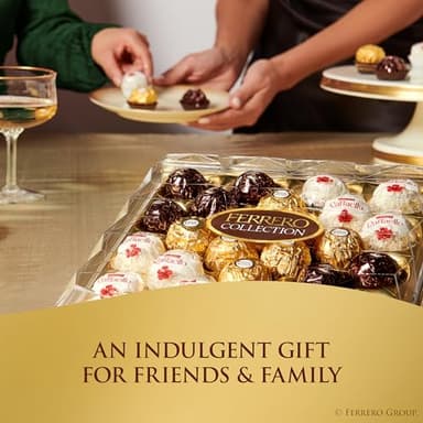 Ferrero Collection, 24 Count, Premium Gourmet Assorted Hazelnut Milk Chocolate, Dark Chocolate and Coconut, 9.1 oz - Image 5