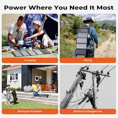 [Upgraded] BigBlue 3 USB Ports 28W Solar Charger(5V/4.8A Max), Portable Foldable Solar Panel for Camping, IP44 Waterproof, Compatible with iPhone 11/XS/XS Max/XR/X/8/7, iPad, Samsung Galaxy LG etc. - Image 9