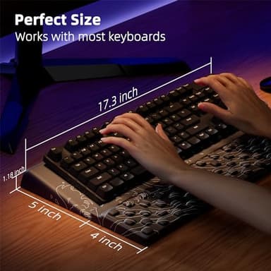 Ospelelf Wrist Support With Keyboard Stand, Comfy Ergonomic Riser Holder for Office Home - Image 6