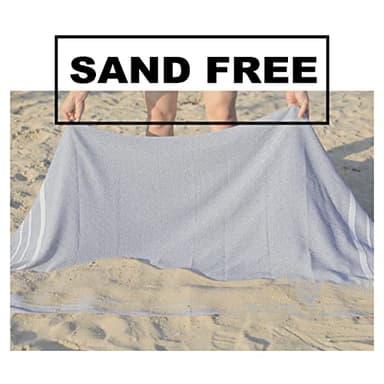 Antfuny 2 Packs Turkish Beach Towels Vacation Essentials Quick Dry Sand Free Oversized Bath Pool Swim Towel Extra Large XL Big Blanket Adult Travel Cruise Accessories Must Haves Clearance Stuff - Image 4