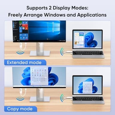 Wireless HDMI Transmitter and Receiver 328FT/100M,4K Decode 1080P Output Wireless HDMI Extender,2.4G/5G Plug&Play Portable Wireless,for Streaming Video and Audio to Monitor from Laptop/TV Box - Image 4