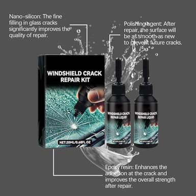 Windshield Crack Repair Kit, 2025 Upgraded Windshield Crack Repair Kit, Suitable for Repairing car Windshield Cracks, Repairing Cracks and Damages（1PC） - Image 5
