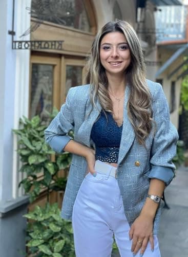 Happy Sailed Business Casual Blazer Jackets for Women Long Sleeve Double Breasted Tweed Blazers Formal Lapel Collar Open Front Office Professional Jackets Work Suits Blue Large - Image 4