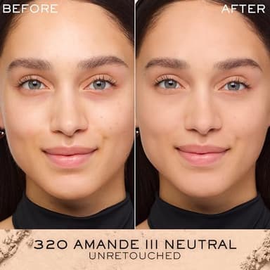Lancôme Dual Finish Powder Foundation - Buildable Sheer to Full Coverage Foundation - Natural Matte Finish - 320 Amande III Neutral - Image 3