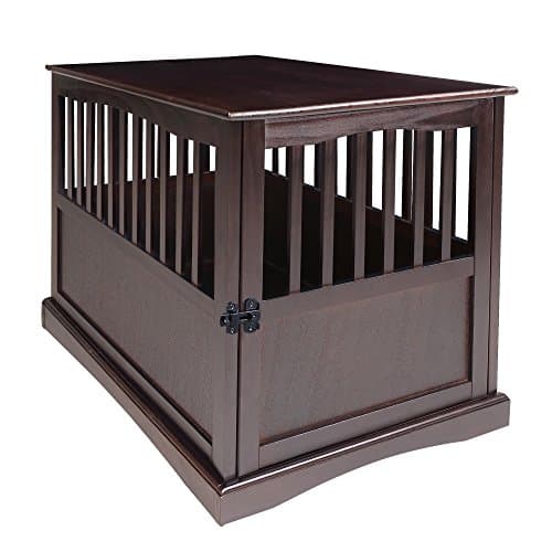 Casual Home Wooden Large Pet Crate, End Table, Espresso, 24 x 36.5 x 29.5 in - Image 1